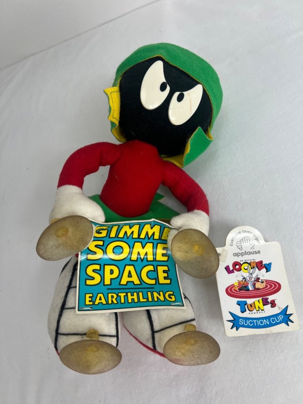 Marvin The Martian Looney Tunes 1994 Suction Cup Plush Applause 29248